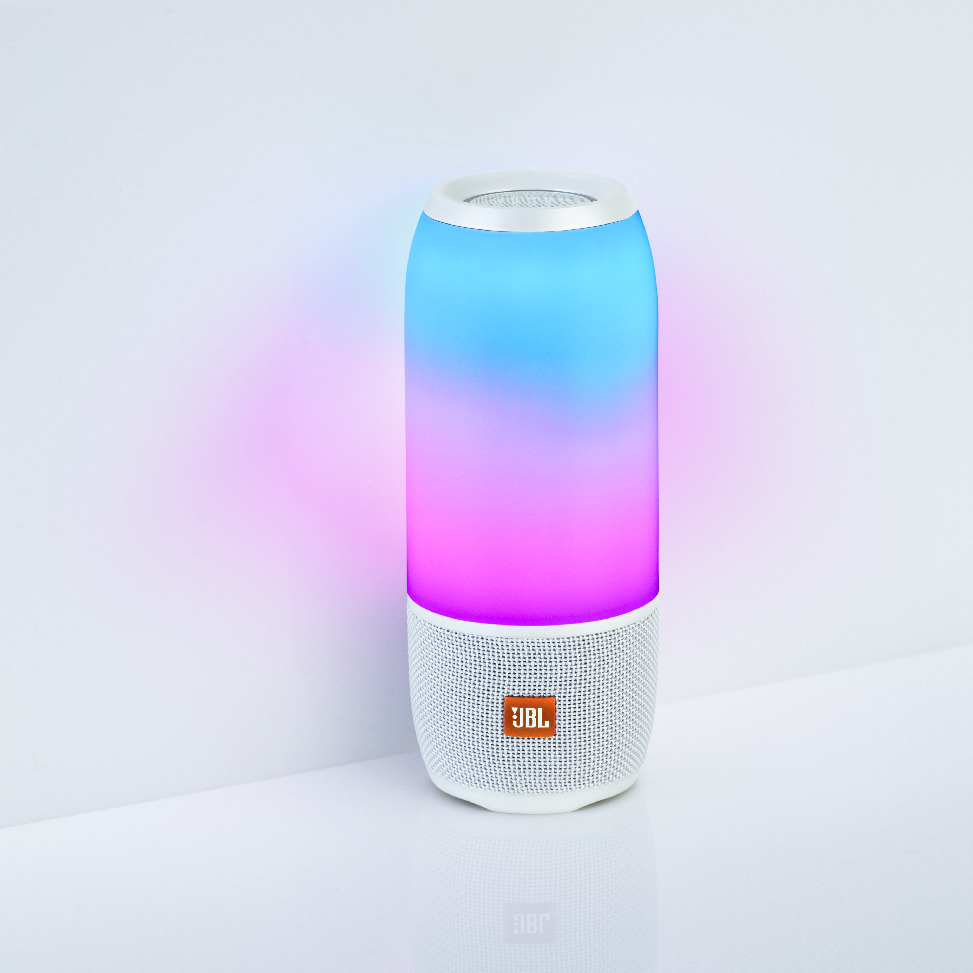 JBL Pulse 3 Bluetooth Lautsprecher, Weiß/Mehrfarbig