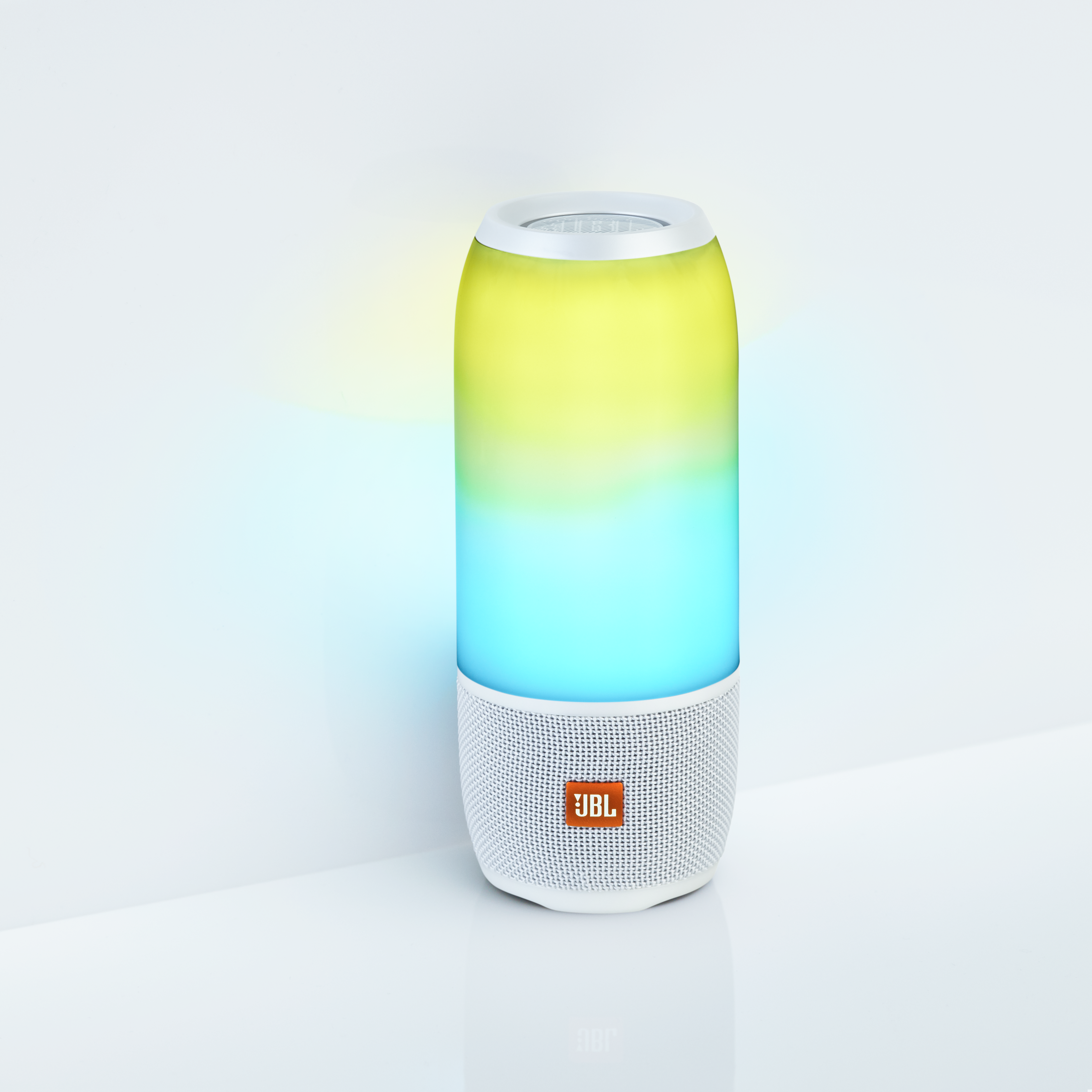 JBL Pulse 3 Bluetooth Lautsprecher, Weiß/Mehrfarbig
