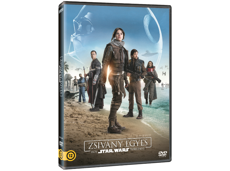 A 'Zsivány Egyes: Egy Star Wars-történet' című film DVD borítója. Karakterek a tengerparton.