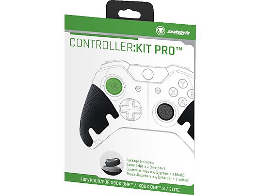 SNAKEBYTE Controller Kit Pro - Set d'accessoires (Noir/vert)
