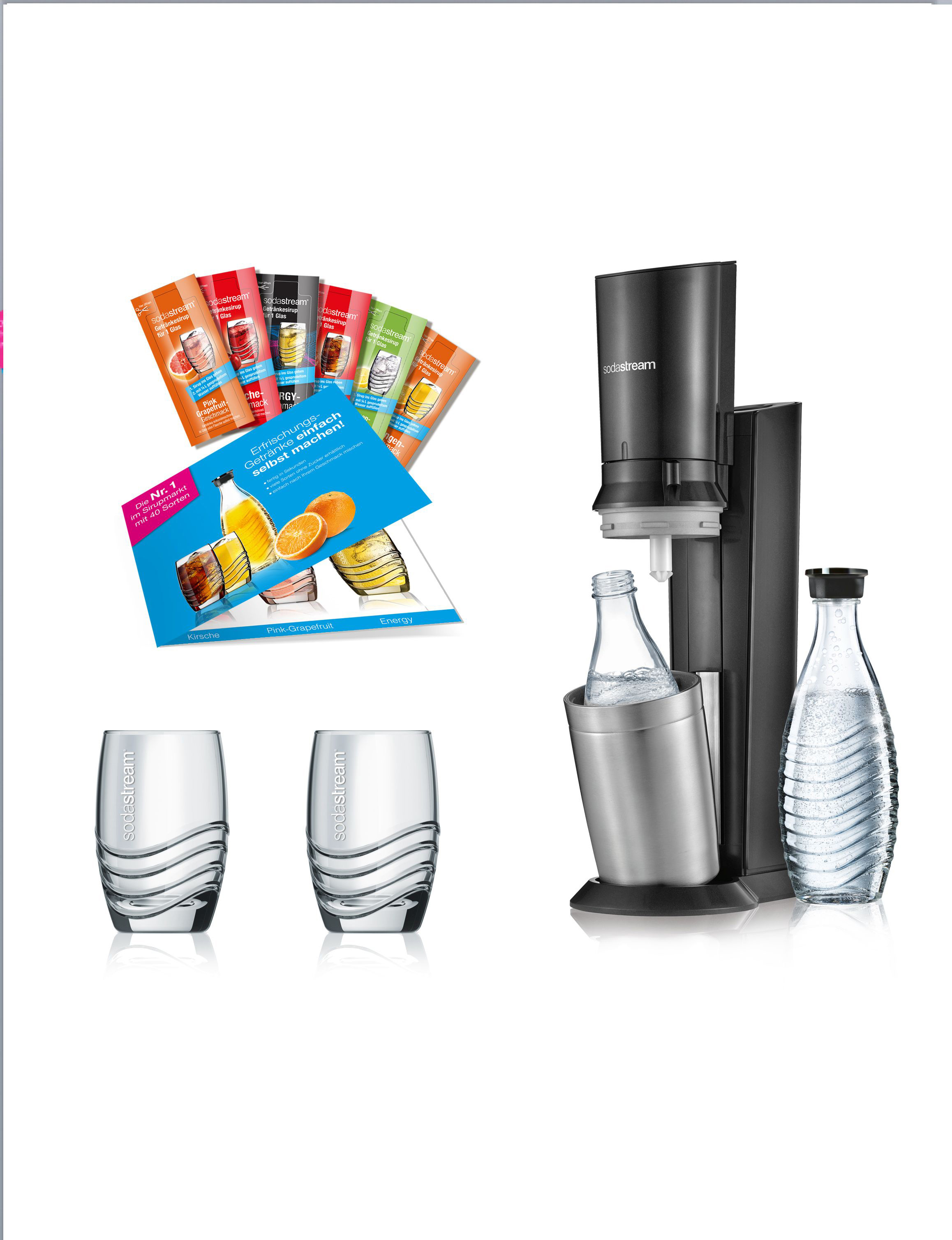 SODASTREAM 121651249 Crystal 2.0 Wassersprudler Titan