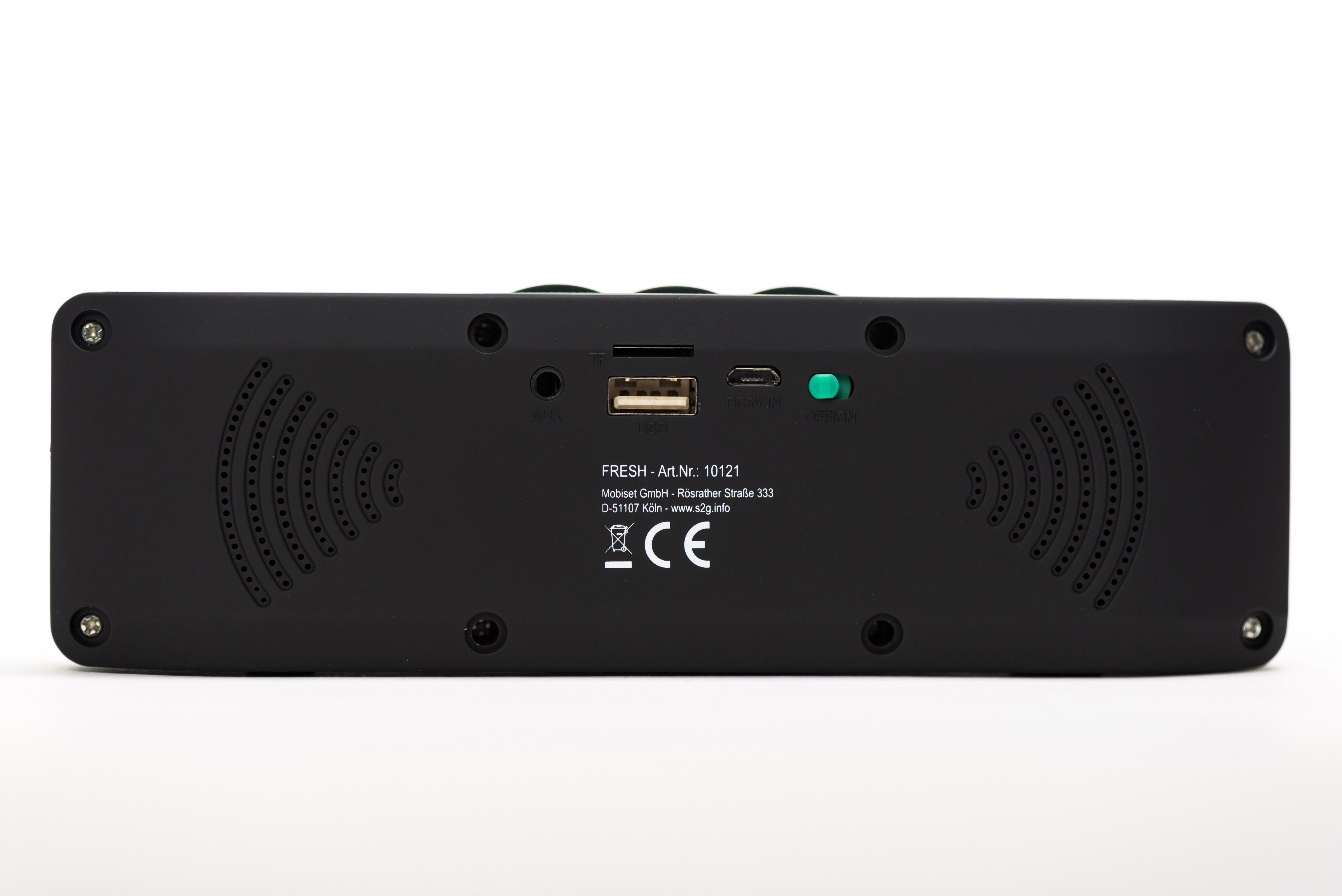 SOUND2GO 10121 Fresh Bluetooth Lautsprecher, Schwarz/Grün