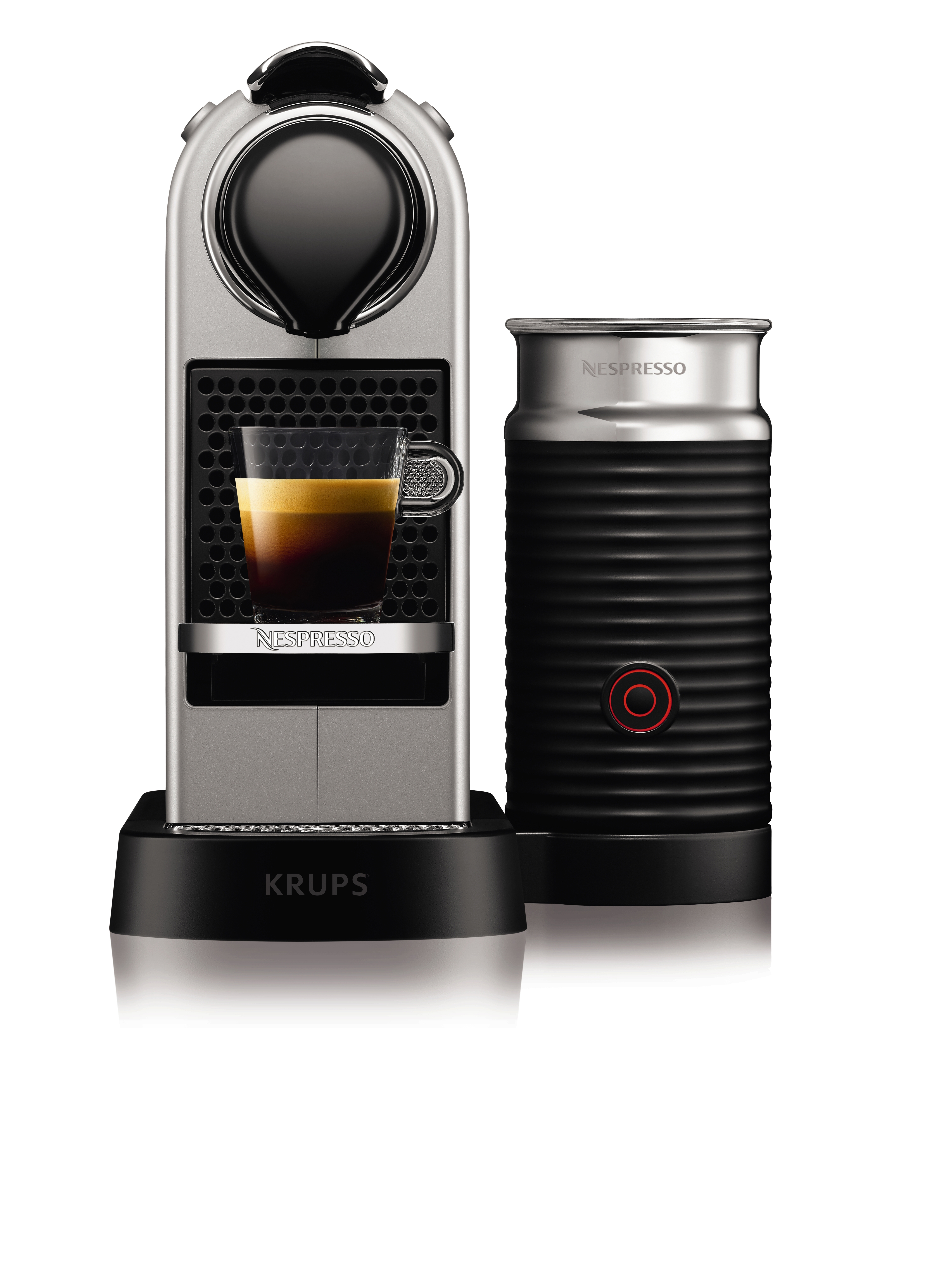 KRUPS Nespresso Kaffeemaschine CitiZ & Milk XN 760B Silber Nespresso-Kaffeemaschine Silber