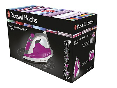 RUSSELL HOBBS 23591-56 Light and Easy Pro Dampfbügeleisen (2600 Watt, Keramik)