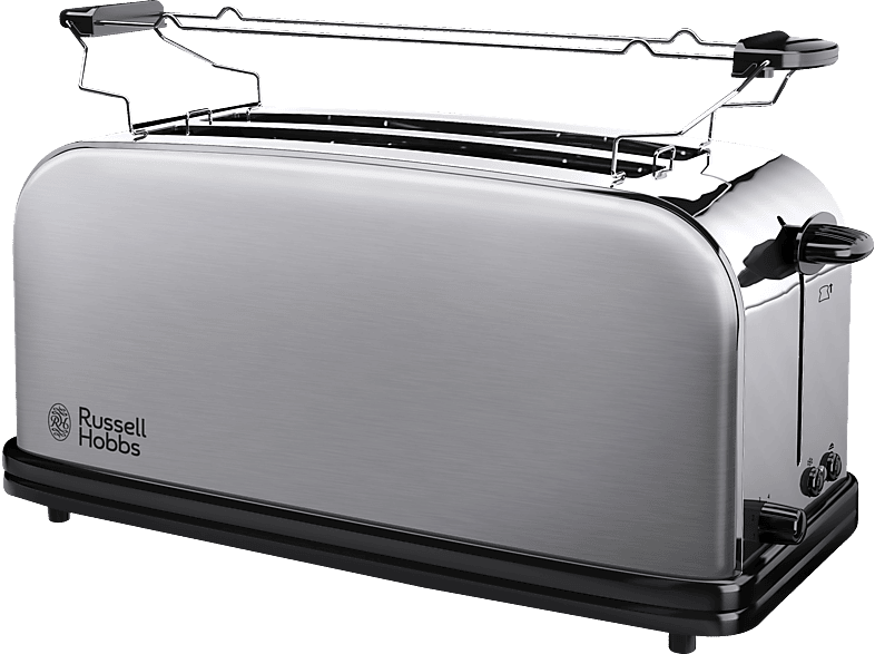 RUSSELL HOBBS 2361056 Oxford Toaster Edelstahl/Schwarz (1600 Watt