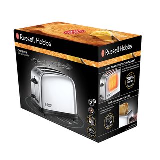 RUSSELL HOBBS Chester - Grille-pain (Acier inoxydable/Noir)