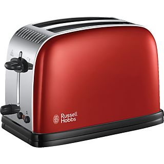 RUSSELL HOBBS Hobbs Colours Plus Flame Red - Grille-pain (Rouge / acier inoxydable / noir.)