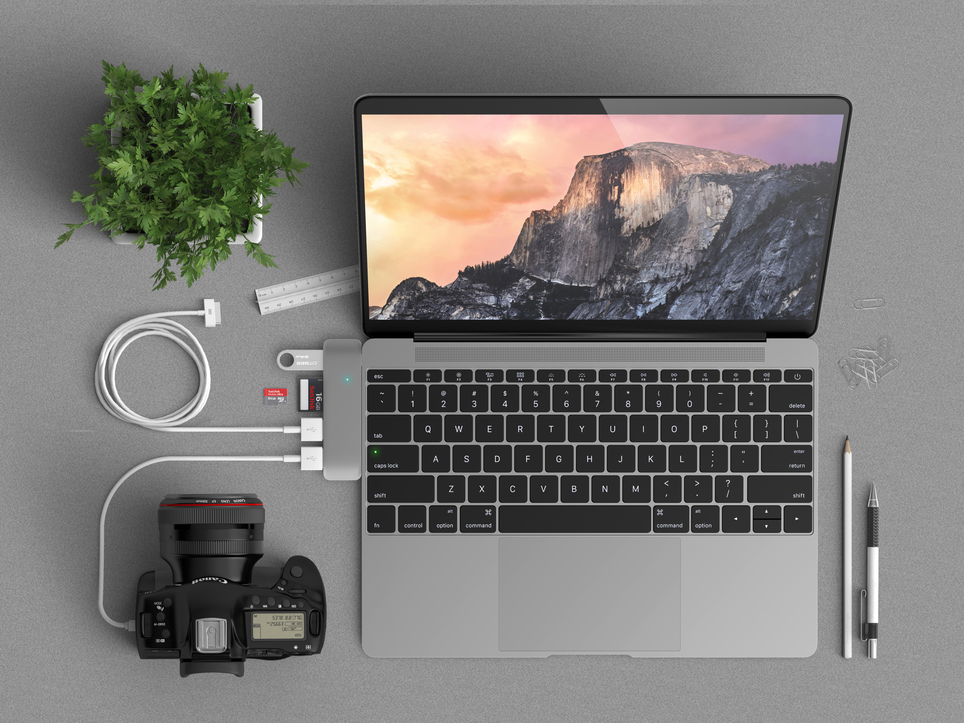 SATECHI USB HUB  USB Typ-C Hub, Space Grey