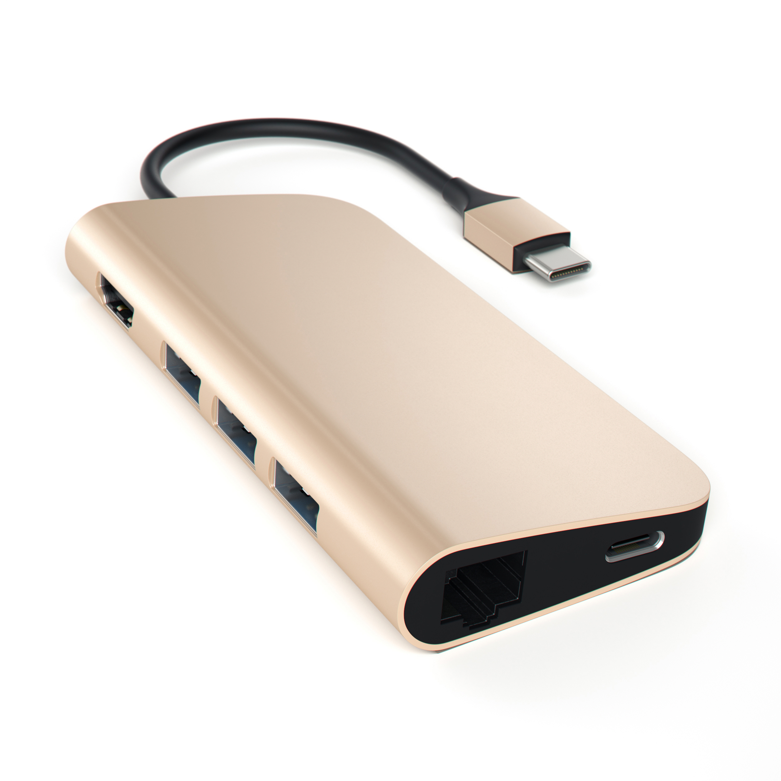 SATECHI ST-TCMAG - USB-C Multiport Hub (Gold/Weiss)
