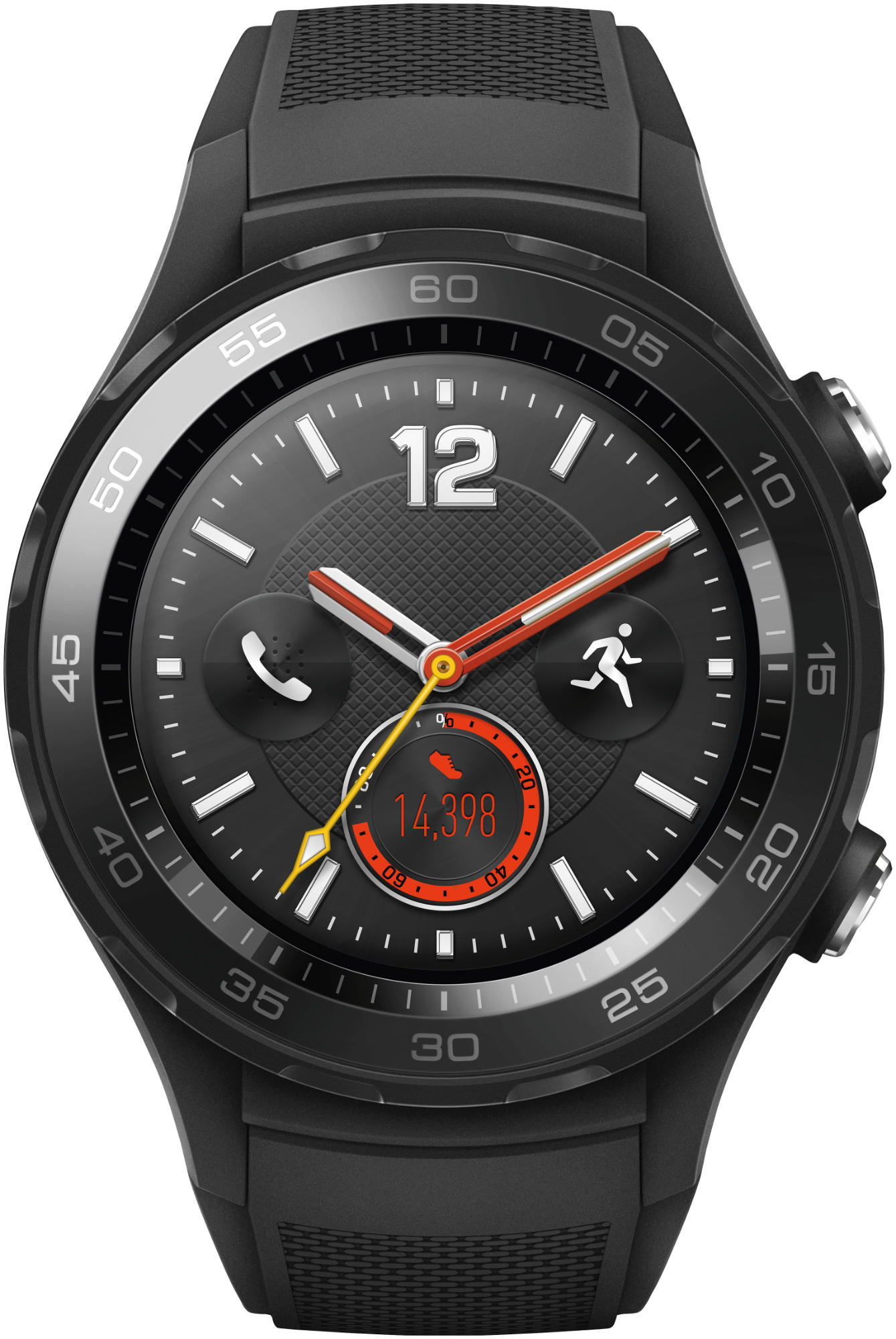 Smartwatch - Huawei Watch 2, 4G, Android, Bluetooth, Wi-Fi, Sport, GPS, Frecuencia cardíaca,