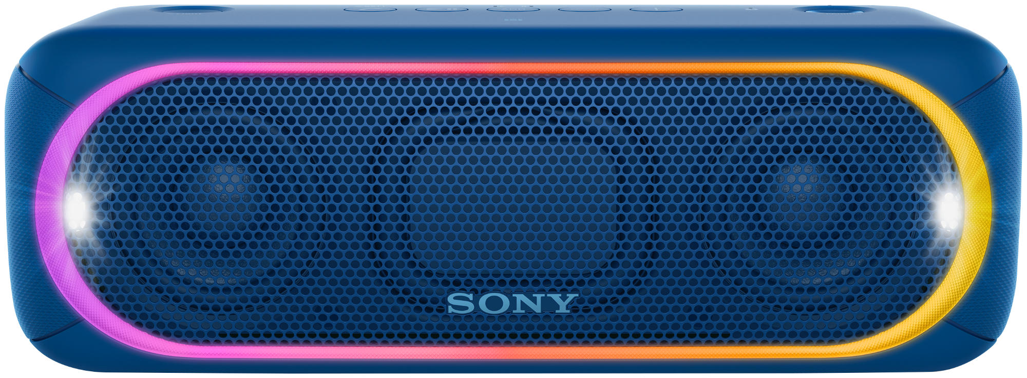 SONY SRS-XB30 Wireless Party Chain Bluetooth Lautsprecher, Blau, Wasserfest