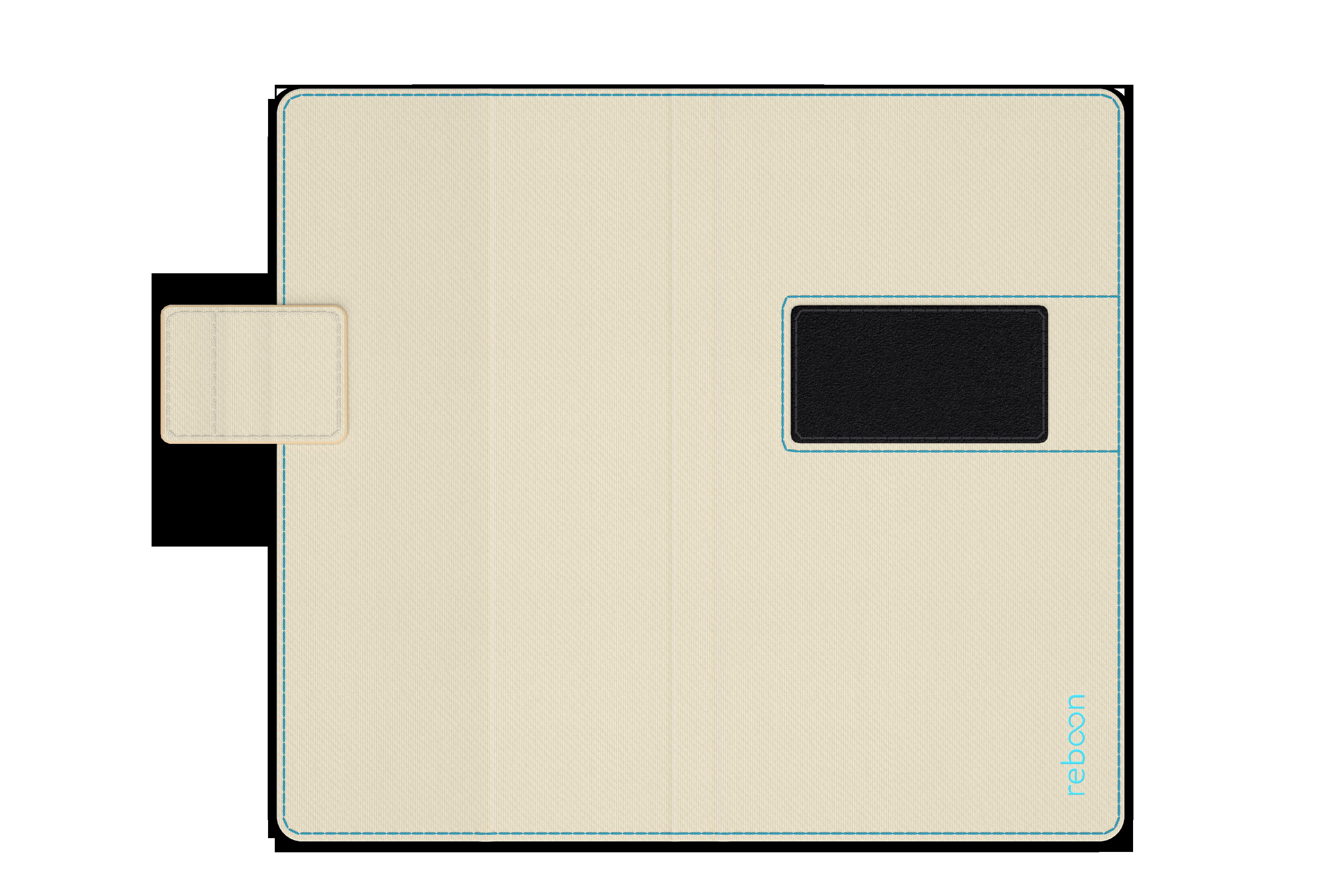 Universal, booncover REBOON XS2, Beige Bookcover, Universal,