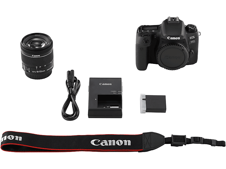 CANON EOS 77D + EF-S 18-55 fekete Kit