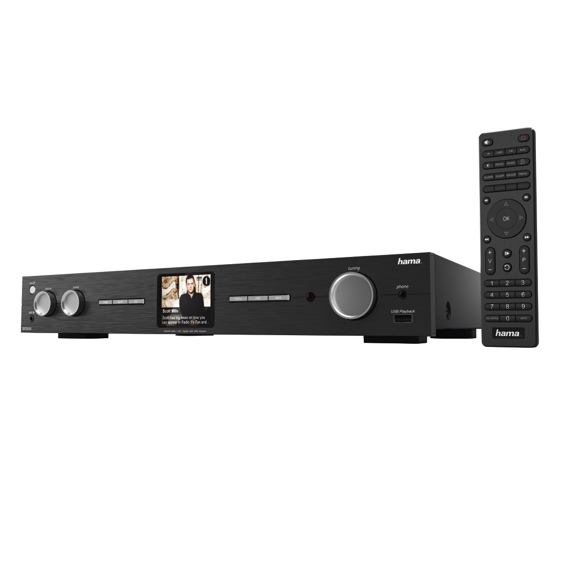 HAMA DIT2010MBT Internetradio, Schwarz