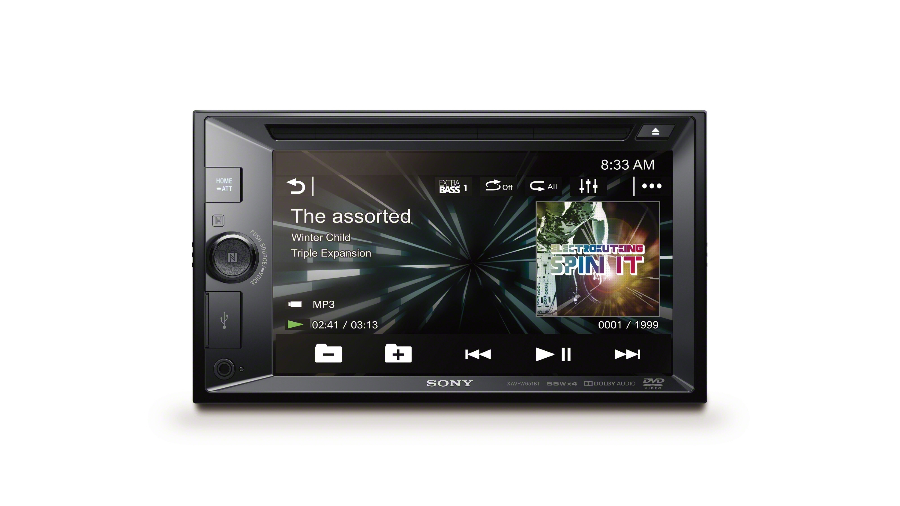 SONY XNV-KIT651 Moniceiver + TomTom GPS Navigationsmodul 2 DIN (Doppel-DIN), 55 Watt