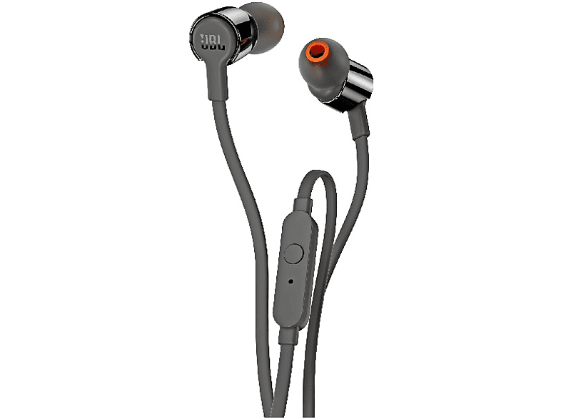 Auriculares de botón  JBL T290, De boton, Con cable, Micrófono, Control  remoto, Negro