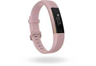 FITBIT fitbit Alta HR - Braccialetti per l’attività fisica - Taglia L - Rosa pallido/Oro rosa - Fitness tracker (Oro)