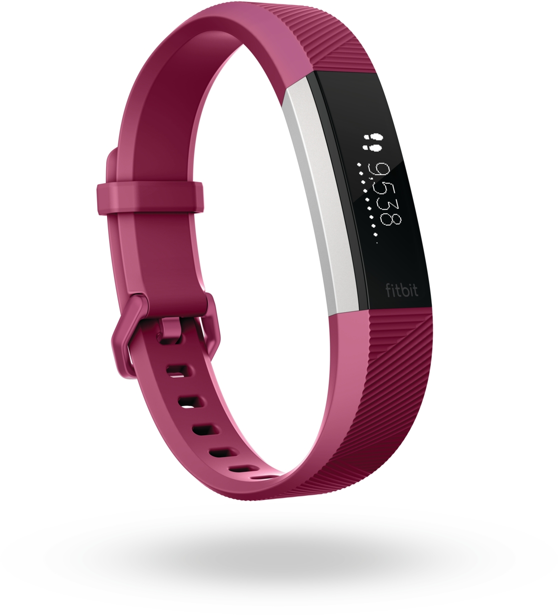 FITBIT Alta HR, Fitness Tracker, L, Fuchsia/Schwarz