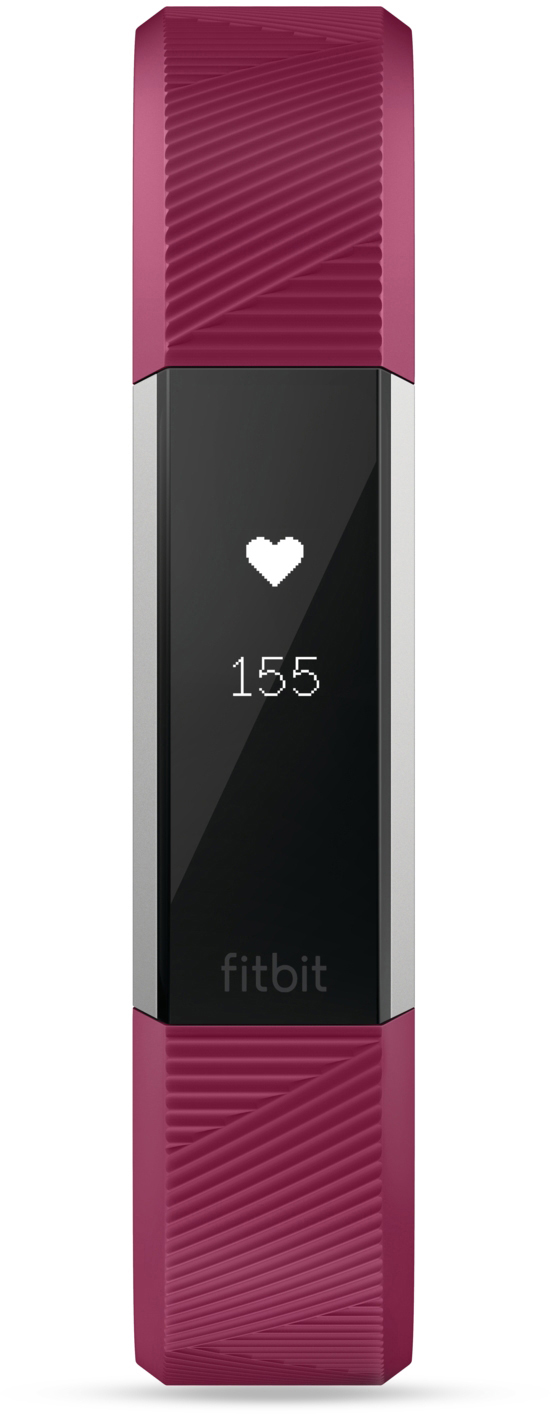 FITBIT Alta HR, Fitness Tracker, L, Fuchsia/Schwarz
