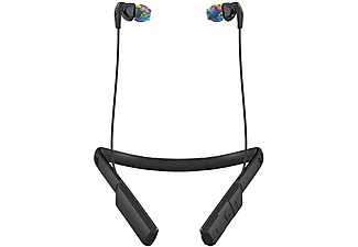SKULLCANDY Skullcandy Method Wireless - Auricolari sport Bluetooth - Nero/Multicolore - Cuffie Bluetooth con archetto da collo  (In-ear, Nero/grigio)