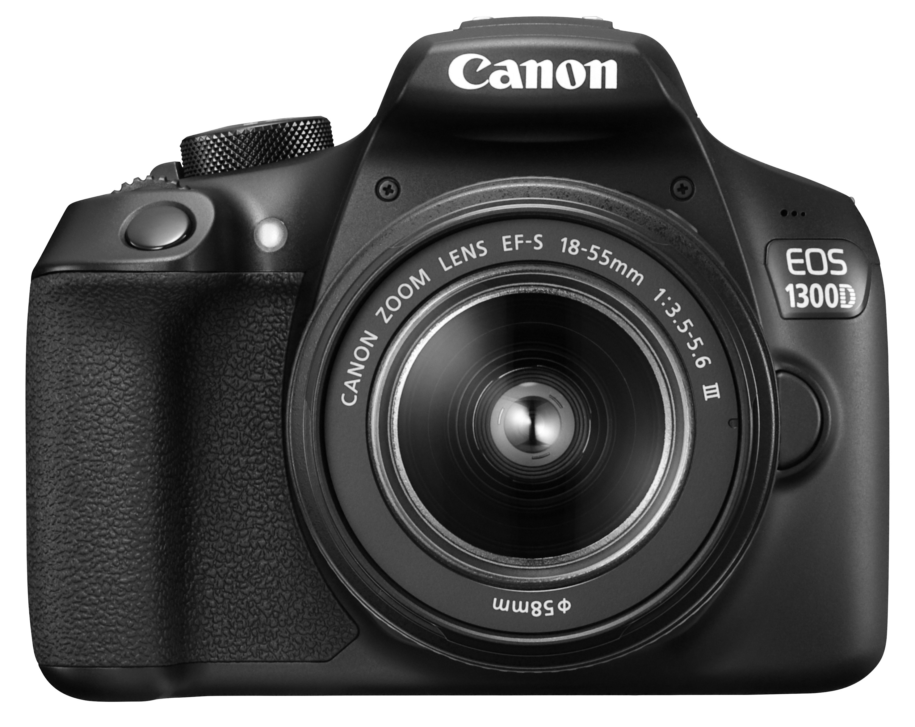 CANON EOS 1300 D + 18-55MM DFIN Spiegelreflexkamera, 18 Megapixel, WLAN, Schwarz