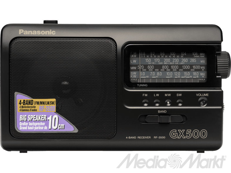 PANASONIC RF 3500 E9 K hordozható rádió, fekete PANASONIC RF 3500 E9 K hordozható rádió, fekete