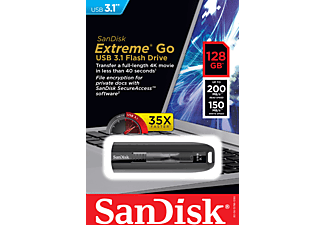 SANDISK SanDisk Extreme Go USB 3.1 - Unitá Flash - 128 GB - Nero - Chiavetta USB  (128 GB, Nero)
