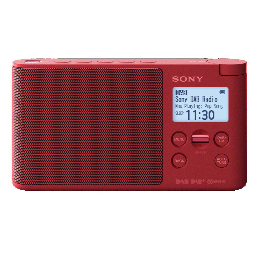 SONY XDR-S41D Radio, PLL-Synthesizer, FM, DAB, DAB+, Rot