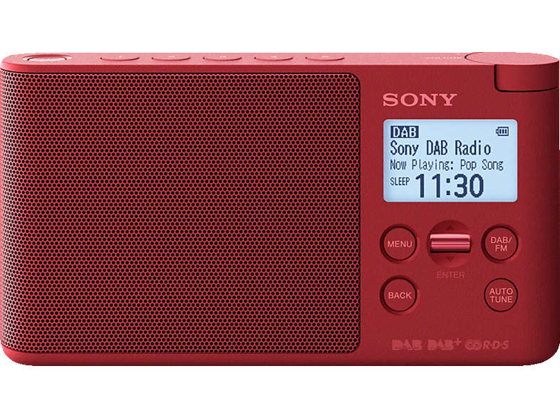 DAB, PLL-Synthesizer, Radio, SONY FM, DAB+, XDR-S41D Rot