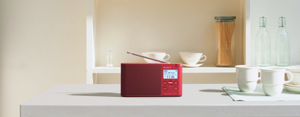 SONY XDR-S41D Rot PLL-Synthesizer, DAB, DAB+, FM, Radio