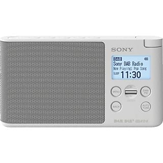 SONY Digitalradio XDR-S41D mit DAB+, FM, Vollpunkt-LCD-Display und Wecker, weiß