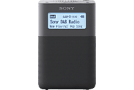 SONY Tragbares DAB/DAB+-Uhrenradio XDR-V20D, grau