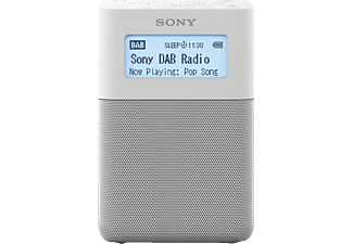 SONY XDR-V20DW - Uhrenradio (DAB+, FM, Weiss)