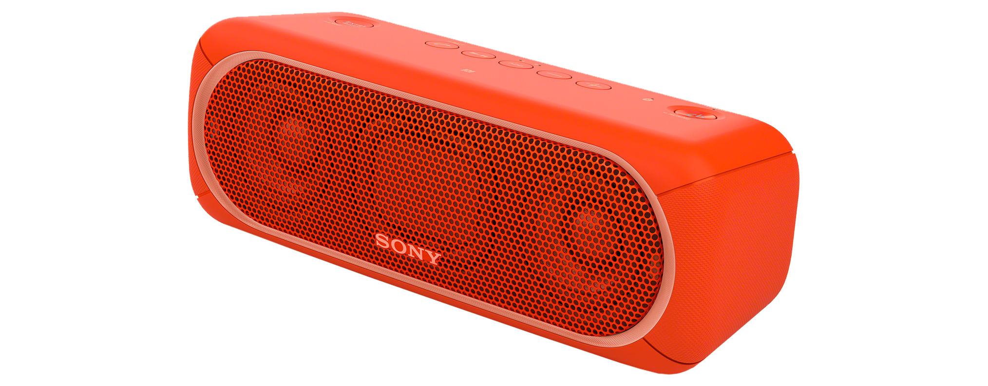 SONY SRS-XB30 Wireless Party Chain Bluetooth Lautsprecher, Rot, Wasserfest