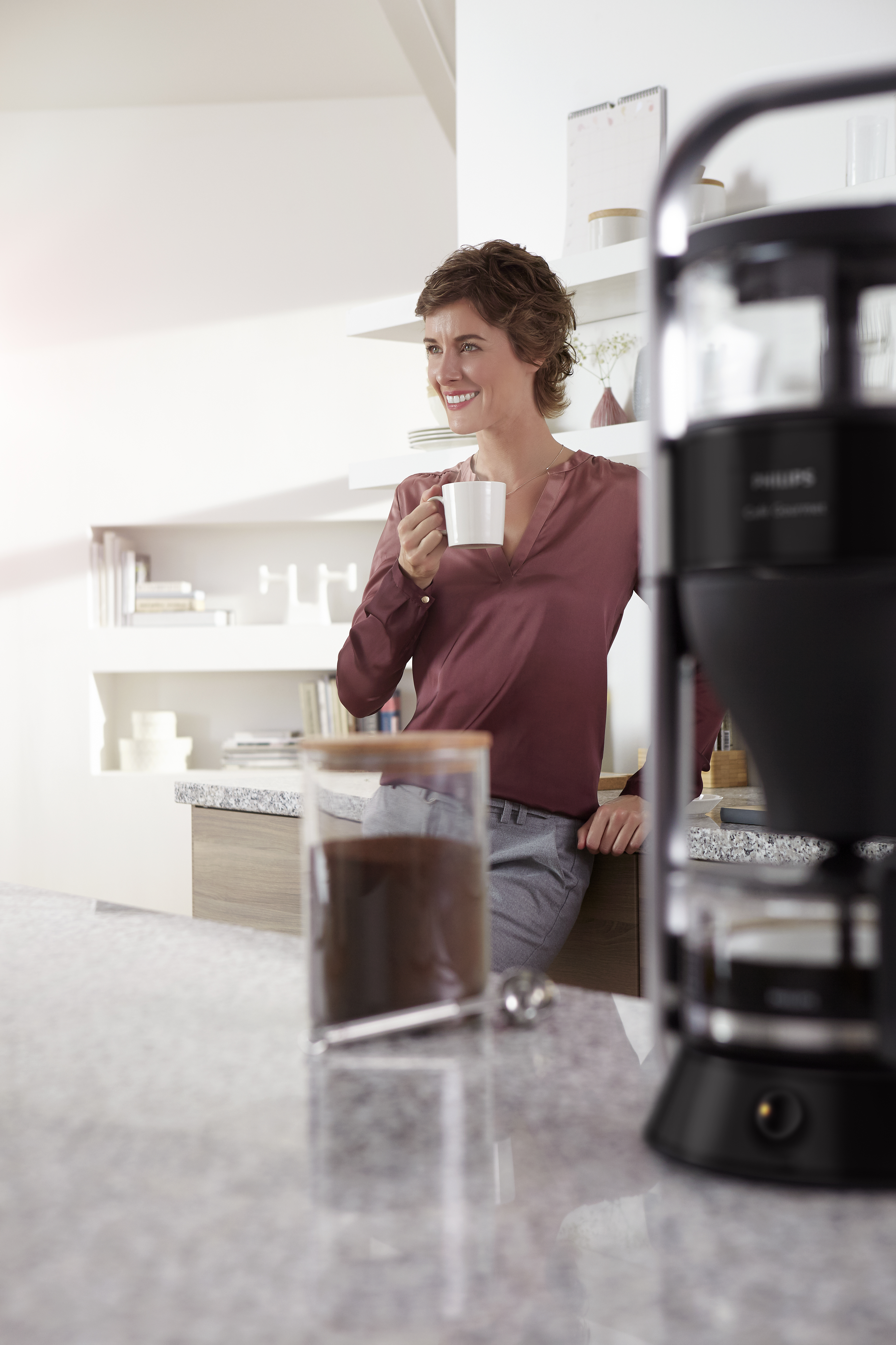 PHILIPS HD5408/20 Café Gourmet Kaffeemaschine Schwarz/Silber