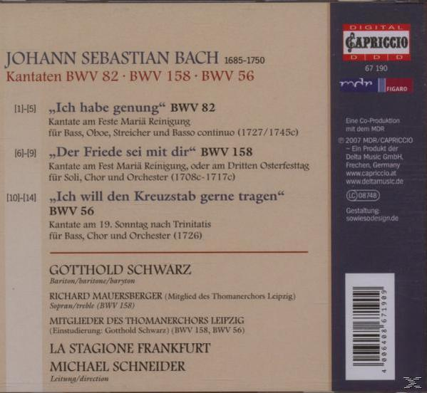 Johann Sebastian Bach - KANTATEN BV 56, 82, 158  - (CD)