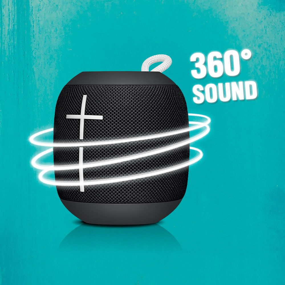 ULTIMATE EARS WONDERBOOM Bluetooth Lautsprecher, Subzero Blau, Wasserfest
