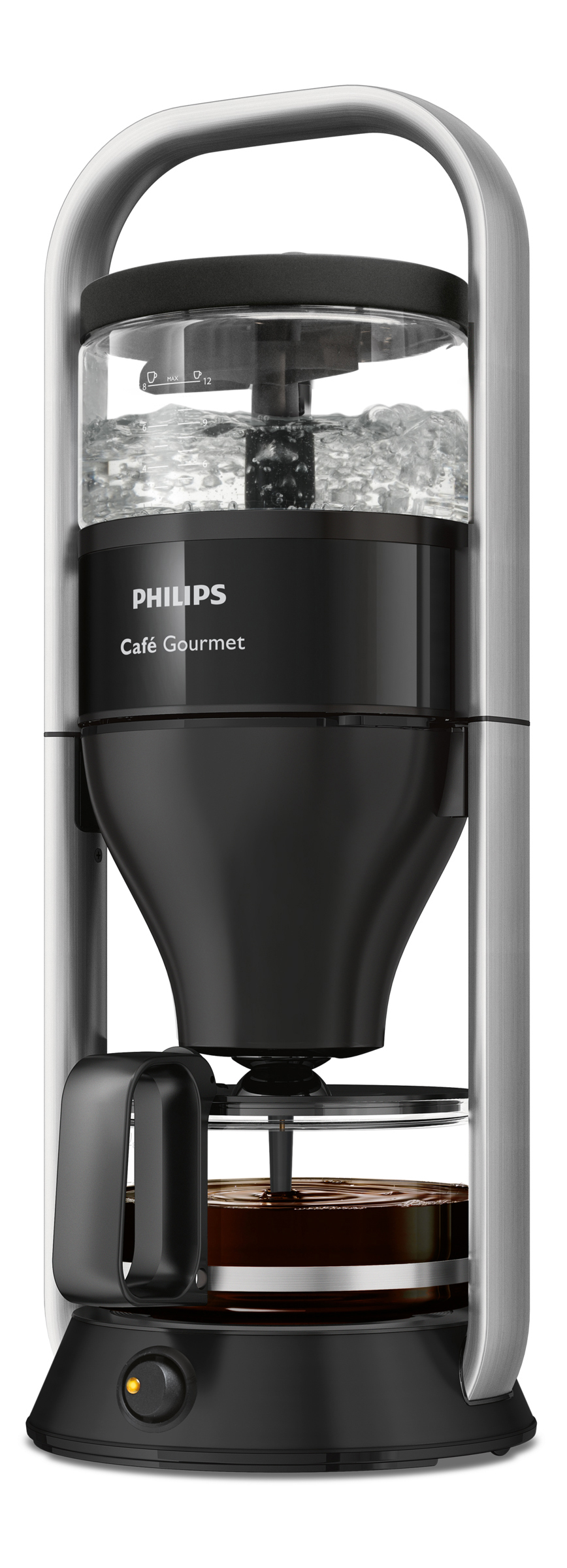 PHILIPS HD5408/29 Café Gourmet Jacobs Edition Kaffeemaschine Schwarz/Silber