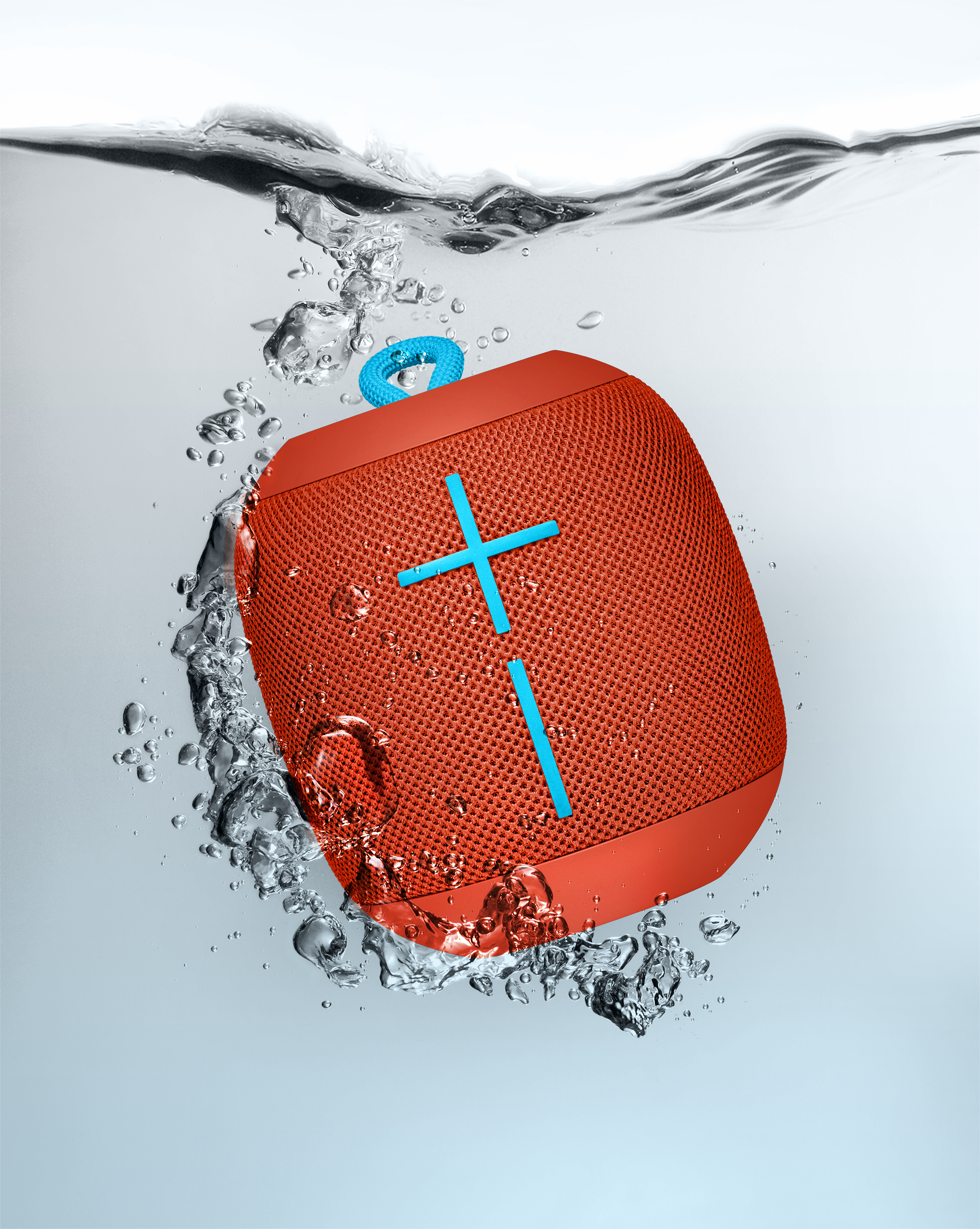 ULTIMATE EARS WONDERBOOM Bluetooth Lautsprecher, Feuerball Rot, Wasserfest