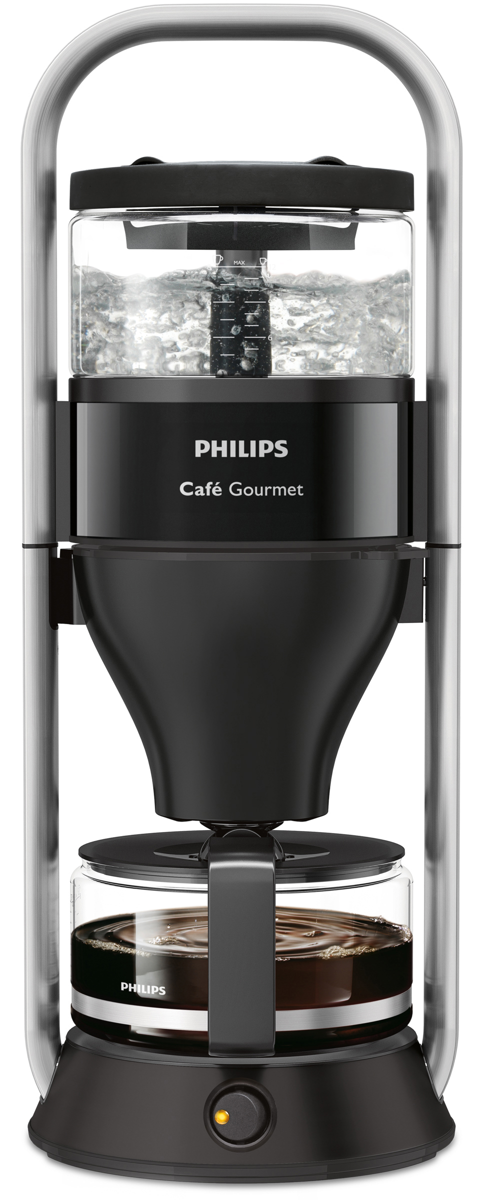 PHILIPS HD5408/29 Café Gourmet Jacobs Edition Kaffeemaschine Schwarz/Silber