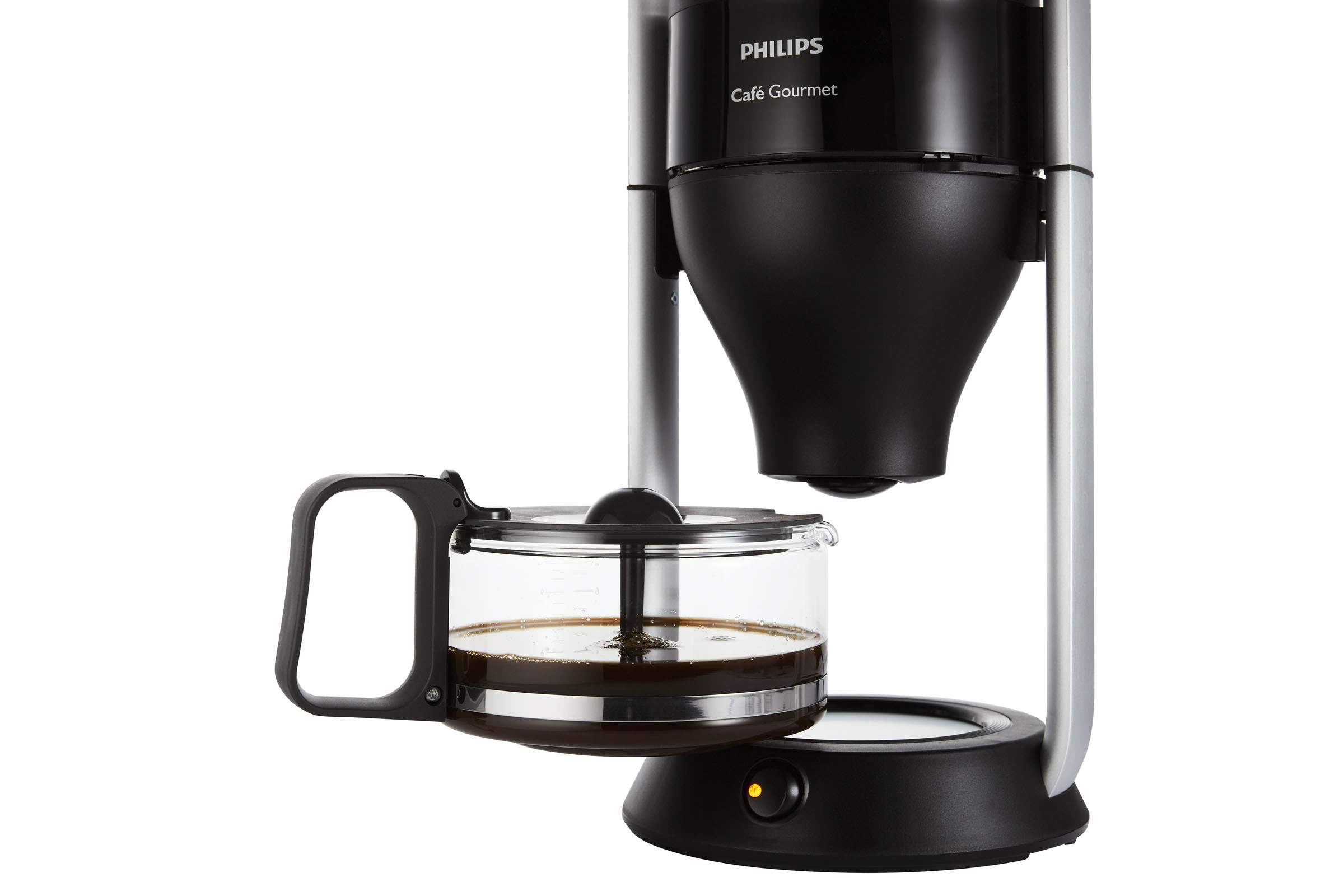 PHILIPS HD5408/29 Café Gourmet Jacobs Edition Kaffeemaschine Schwarz/Silber