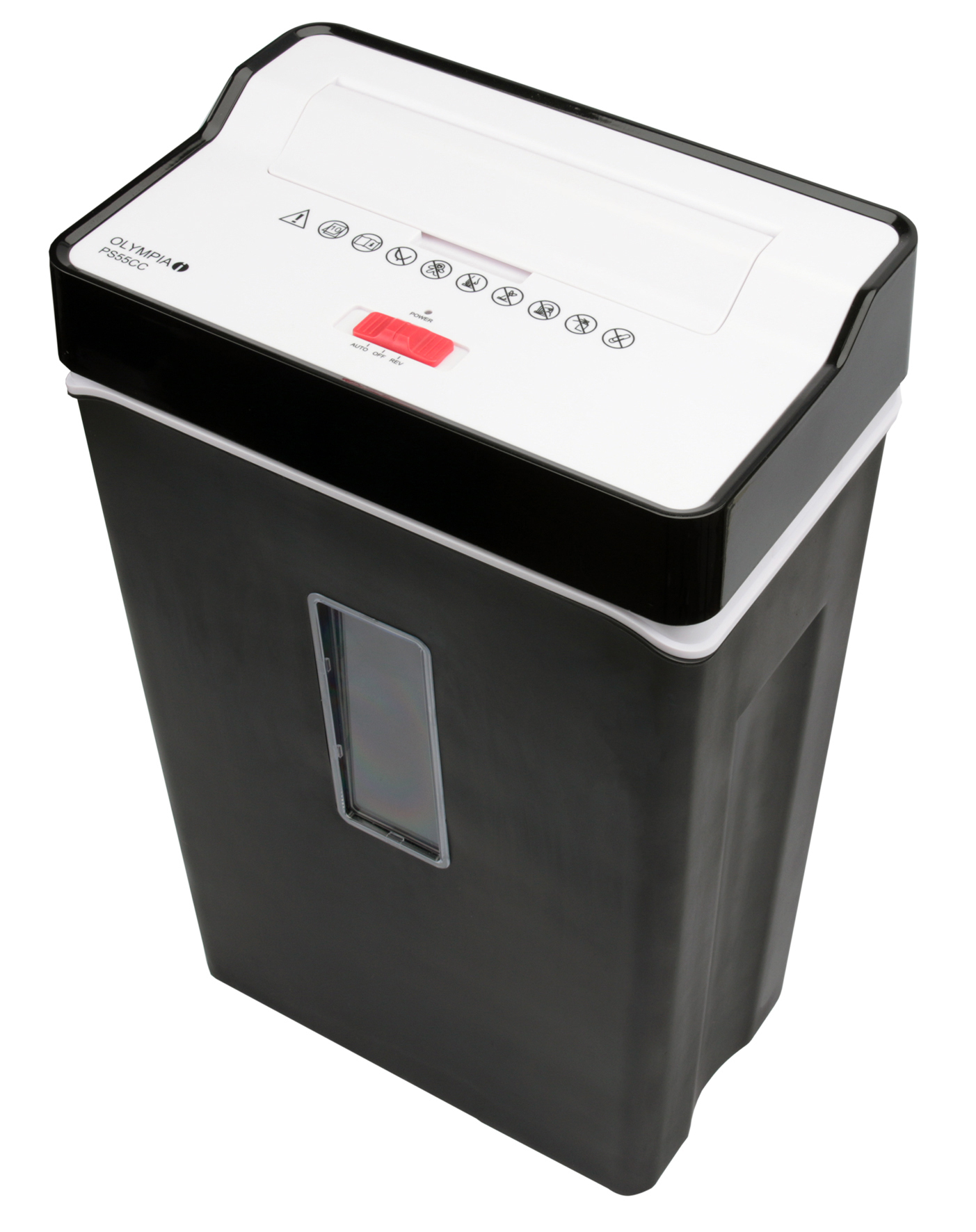 OLYMPIA PS 55 CC Aktenvernichter, Schwarz