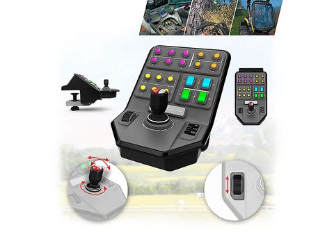 LOGITECH Saitek Farm Sim Vehicle Side Panel Steuerpult Gaming Joysticks