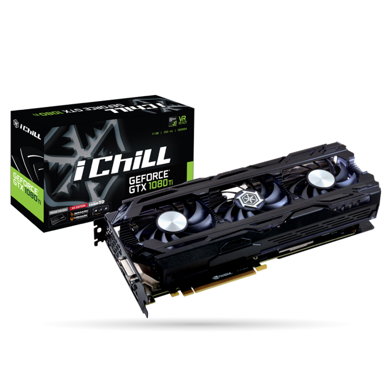 INNO3D GeForce® GTX 1080Ti iCHill X3 ULTRA 11GB (C108T3-1SDN-Q6MNX) (NVIDIA, Grafikkarte )