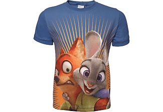 Zootropolis - Fiú rövid ujjú, kék - 104- 110 - póló