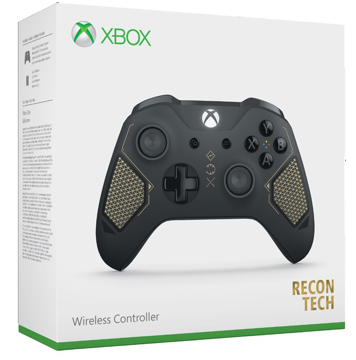 MICROSOFT SE Recon Tech Xbox Wireless Controller Schwarz/Gold für Xbox One, PC