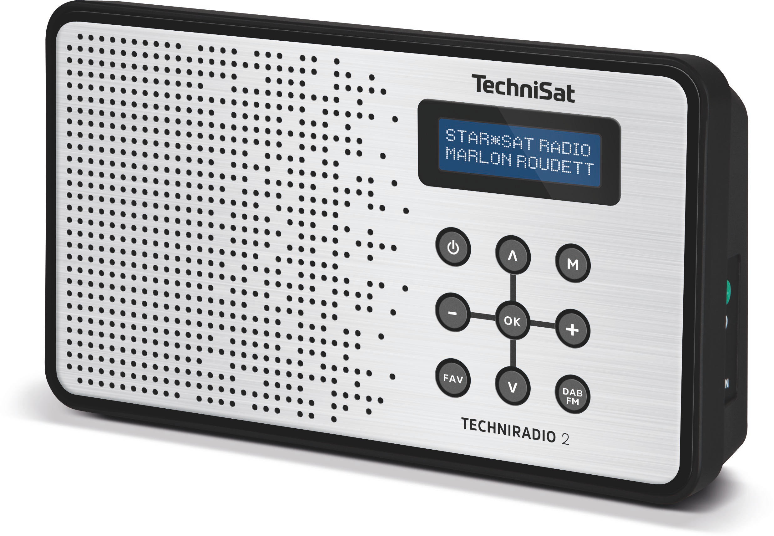 DAB, TECHNISAT Schwarz/Silber DAB+, Digital, 2 FM, TECHNIRADIO Radio,