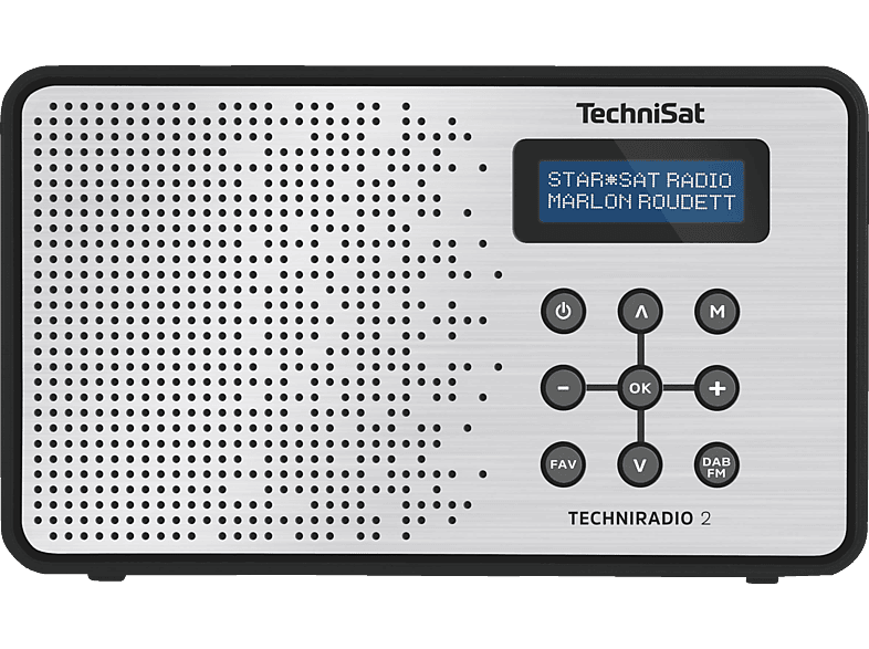 TECHNISAT TECHNIRADIO 2 Radio, Digital, FM, DAB+, DAB, Schwarz/Silber