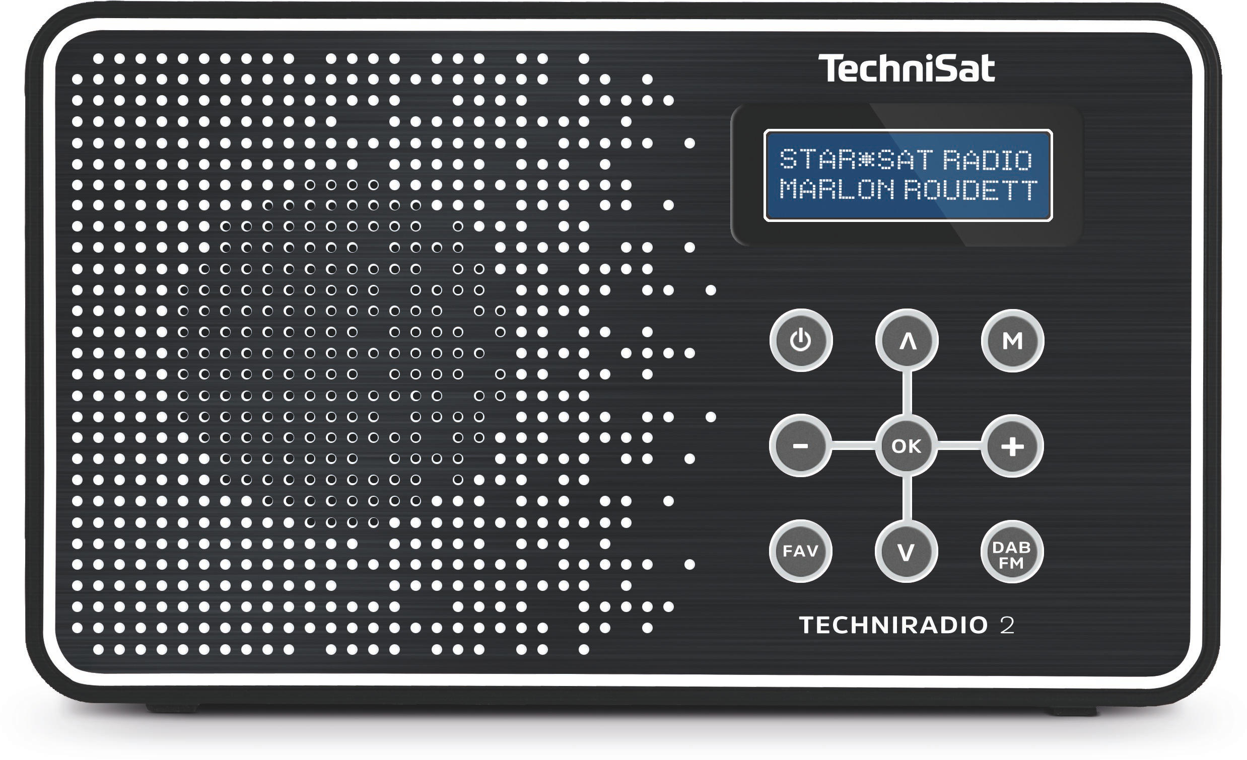 TECHNISAT TECHNIRADIO 2 Radio, Digital, FM, DAB+, DAB, Schwarz/Weiß 