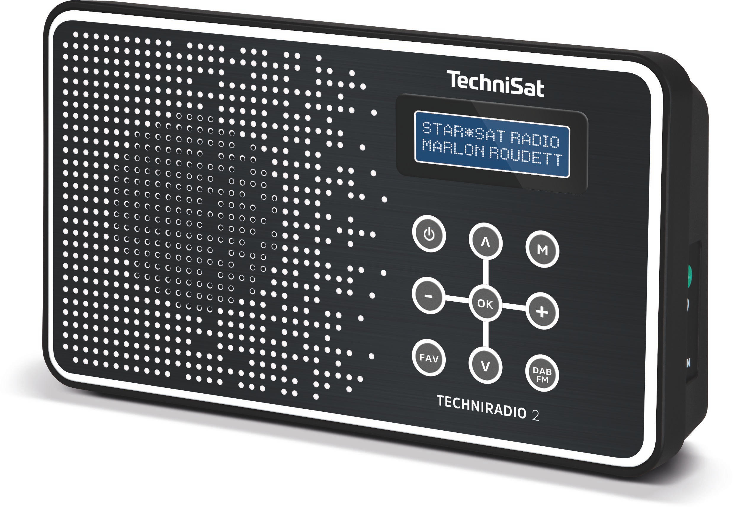 TECHNISAT TECHNIRADIO 2 Radio, Digital, FM, DAB+, DAB, Schwarz/Weiß 
